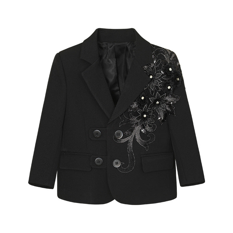 Children's Dress British Flower Costume Boy Evening Children's Suit