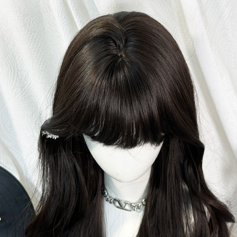 Artificial Long Curly Hair Natural Two-dimensional Other Wig