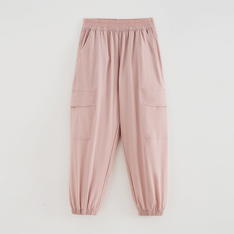 Children's Boy Summer Thin Mosquito Repelling Older Children's Pants