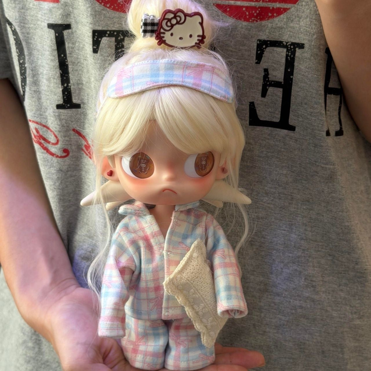 Yearning Doll Light Golden Bangs Water Ripples Other Wig