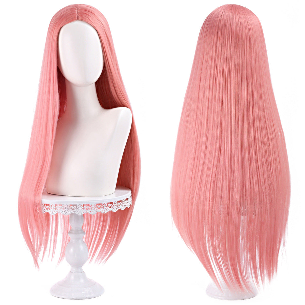 Main Universal Medium Scalp Black Hair Long Straight Wig