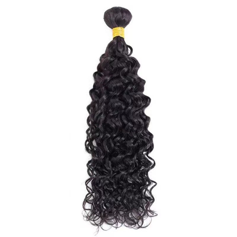 Human Extension Band Natural Color Straight Real Hair Wig