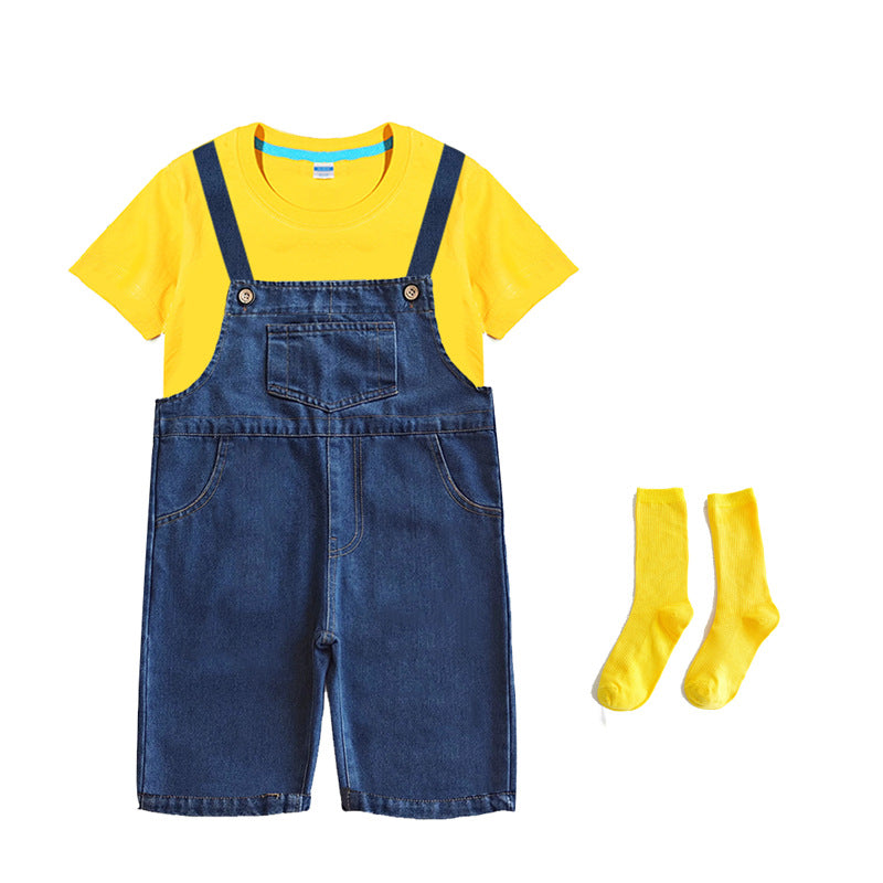 Children's Little Yellow Dancing Dress Performance Clothes Children's Suit
