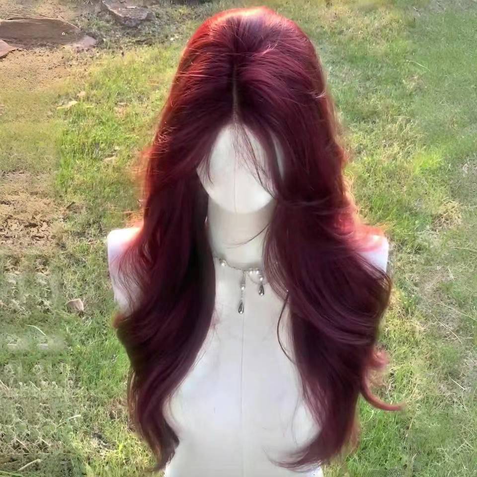 Women's Long Curly Hair Upgrade Craft Big Scalp Any Other Wig