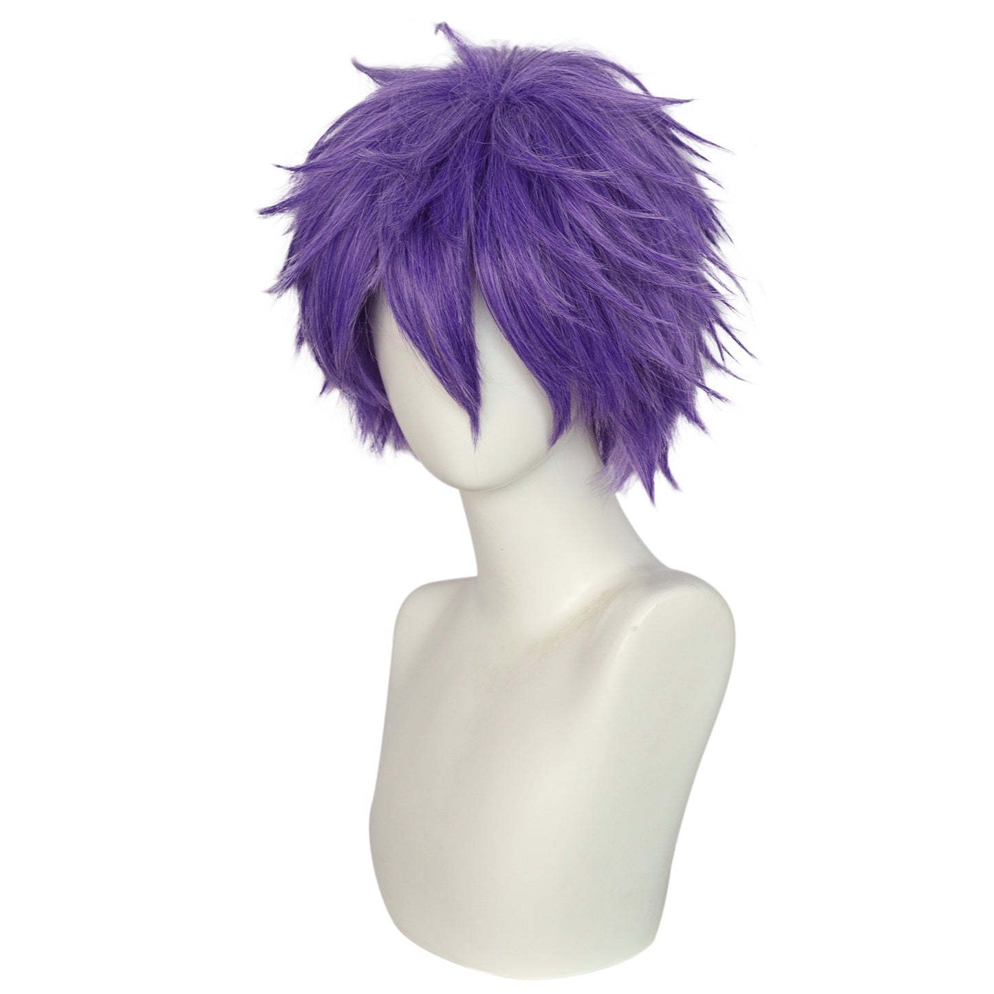 Attractive Anime Universal Purple Short Hair Cos Wig