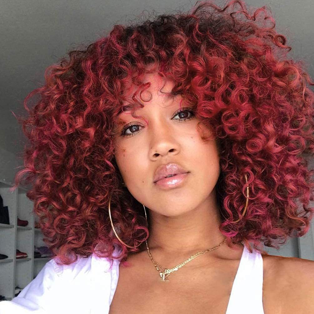 African Afro Fluffy Fashion Curly European Wig Long Curls