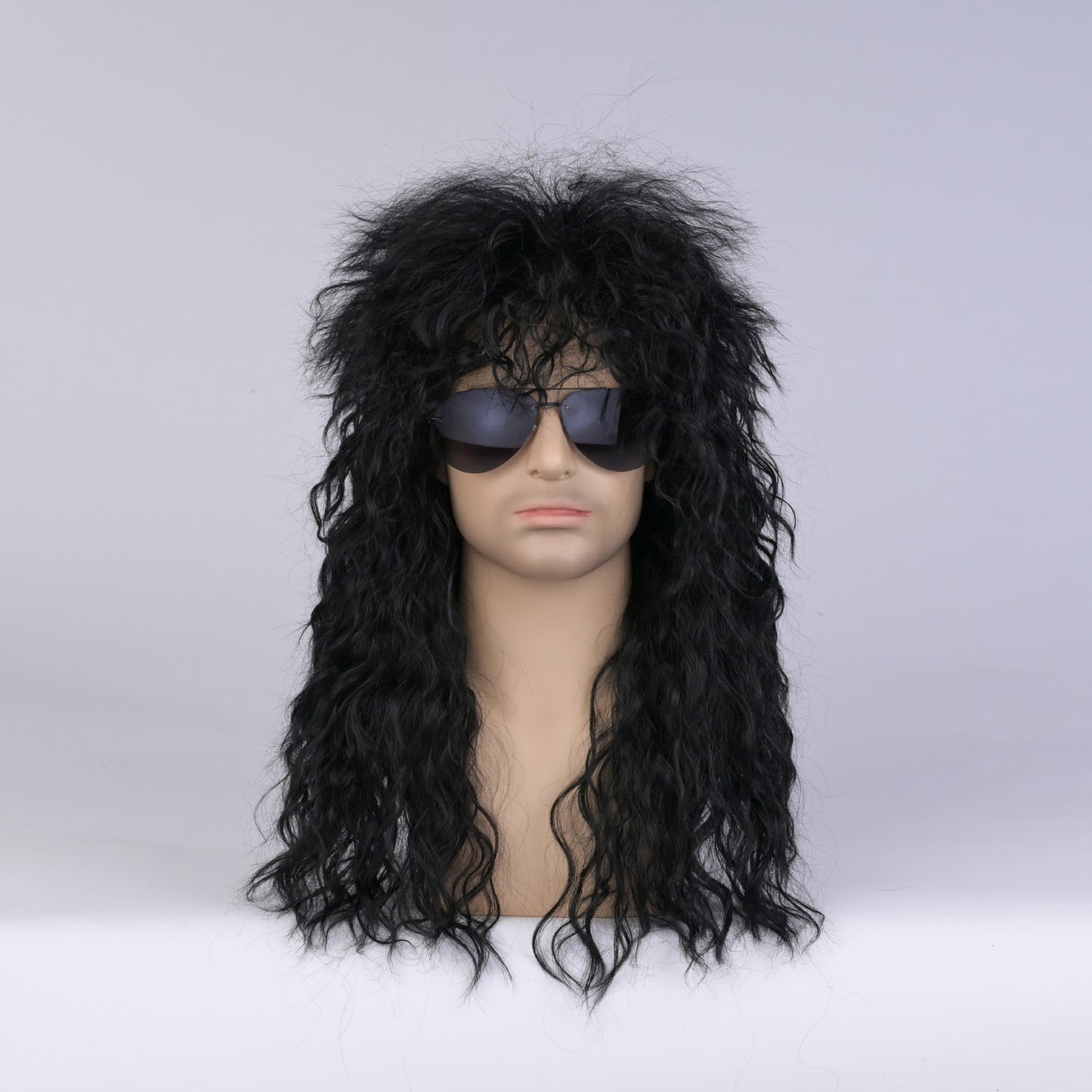 Men's Beggar Curly Hair Stage Halloween Fluffy Hairstyle Wig Long Curls