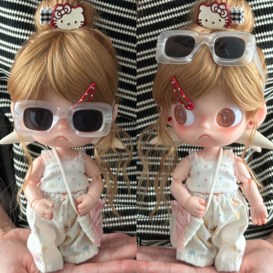 Ga Zi Curly Hair Straight Bangs Gingerbread Man Soft Silk Other Wig