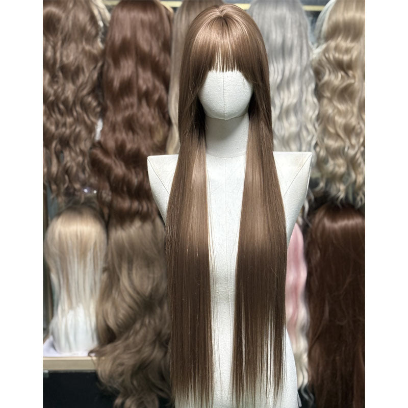 Hair Straight Curly Big Wave Realistic Wig Long Curls