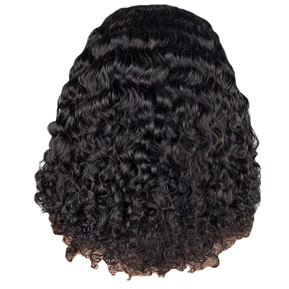 Lace Medium African Small Volume Afro Wig Short Curly Hair