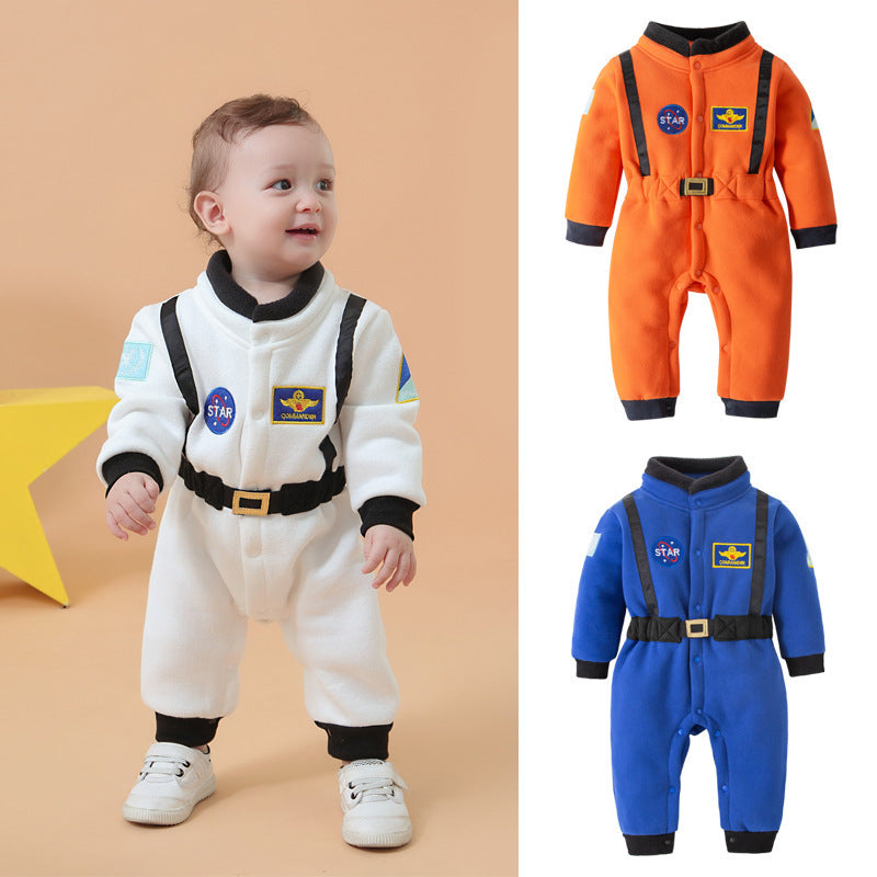 Men's Astronaut Clothing Space Long-sleeved Jumpsuit Holiday Star Jumpsuit, Climbing Suit