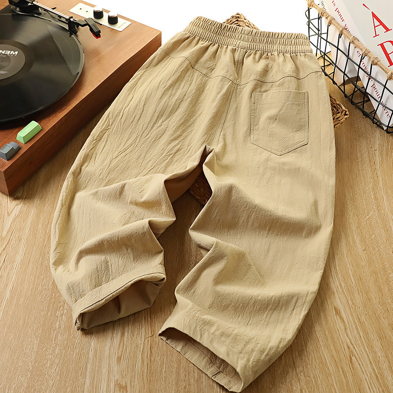 Children's Summer Thin Casual Breathable Anti Mosquito Medium Children's Pants
