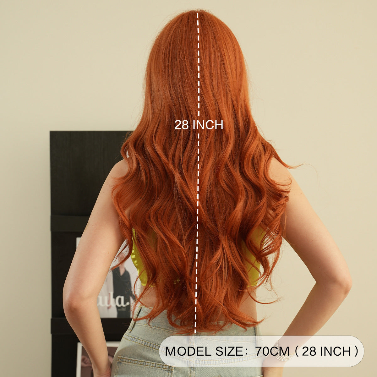 Bangs Big Wave Head Cover Rose Net Chemical Wig Long Curls