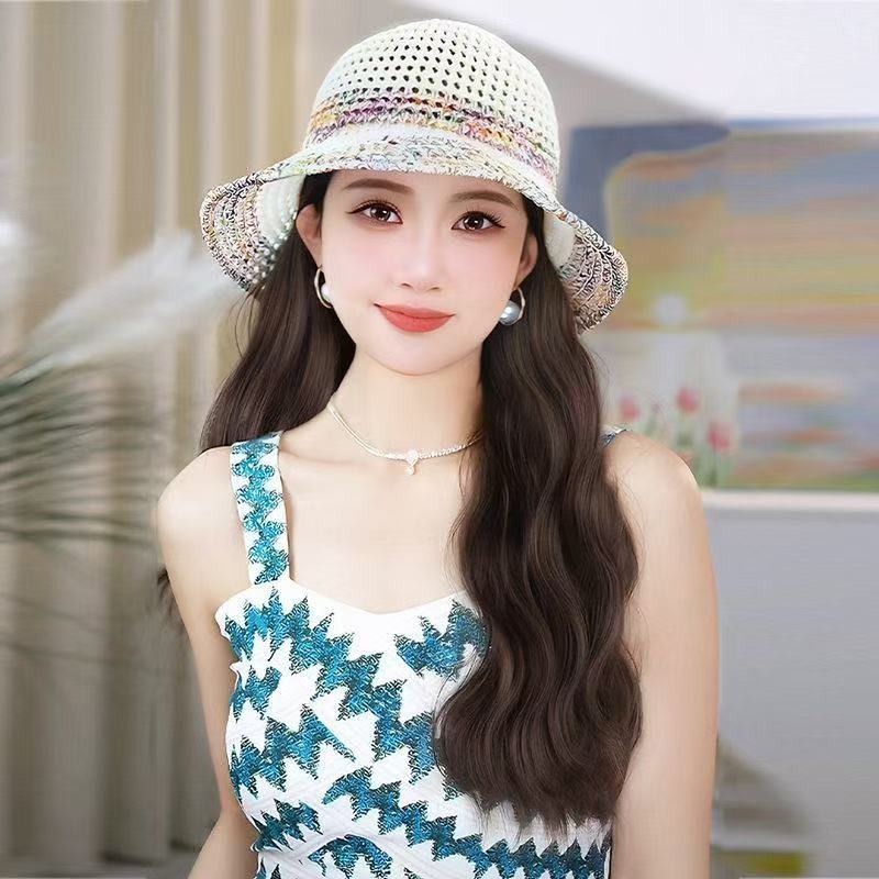 One Female Water Ripple Curly Hair Hollow Wig Long Curls