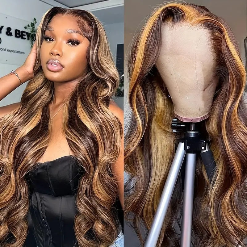 Fashion Front Lace African Big Wave Wig Long Curls