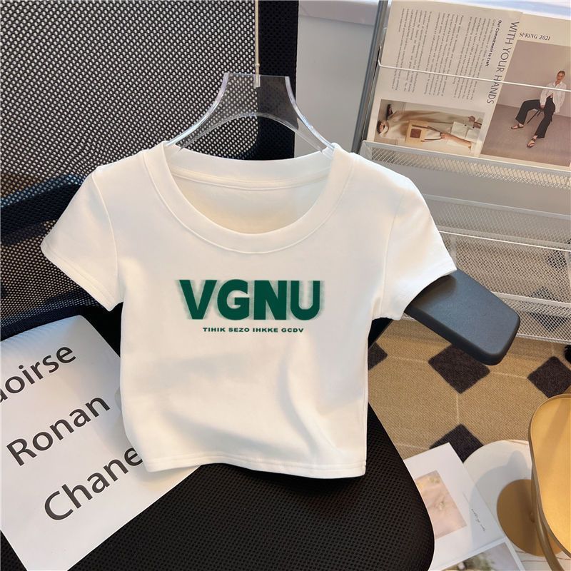 Children's Short-sleeved High Waist Summer White Short Inner Half-sleeved Shirt Children's T-shirt