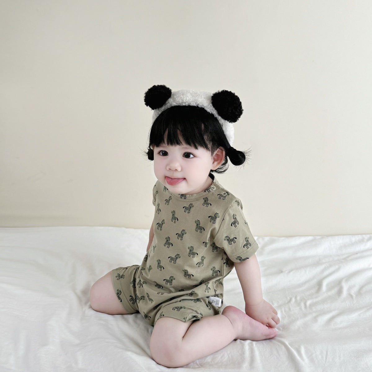 Jumpsuit Boy Fashionable Short Sleeve Romper Cartoon Super Class Jumpsuit, Climbing Suit