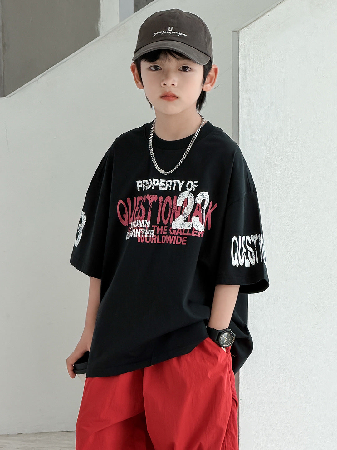 Wear Loose Top Boy Half Sleeve Children's T-shirt