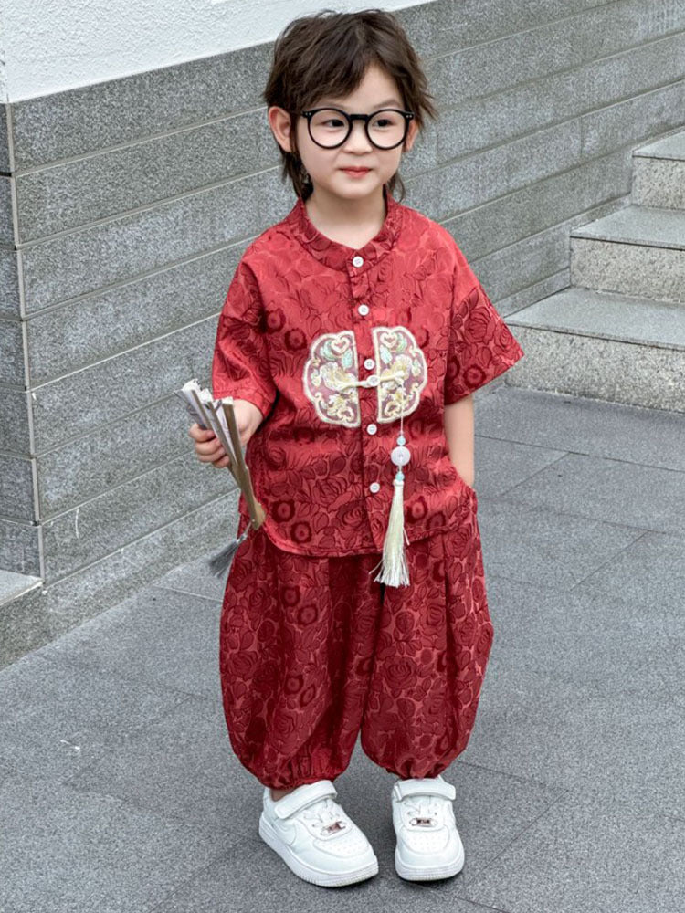 Chinese Style Boys Han Costume Tang Children's Suit