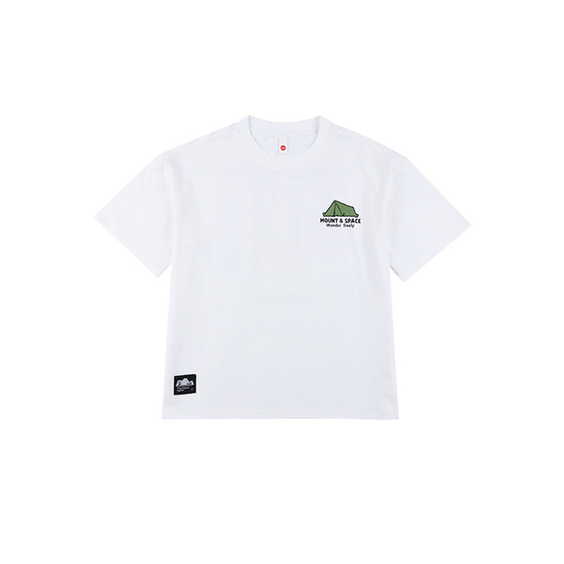 Children's Short-sleeved Summer Mountain Outdoor Camping Style Printed Children's T-shirt