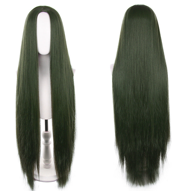 Mid-length Universal Long Straight Scalp Style Cos Wig