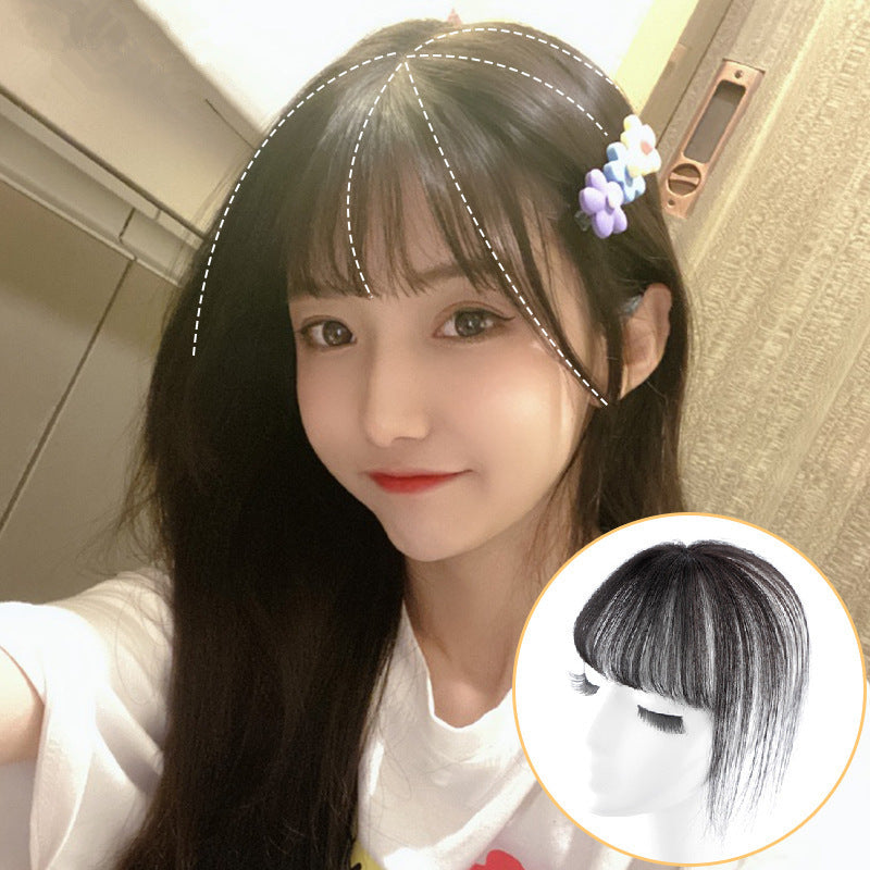 Women's Air Set Light Straight Small Natural Wig Bangs