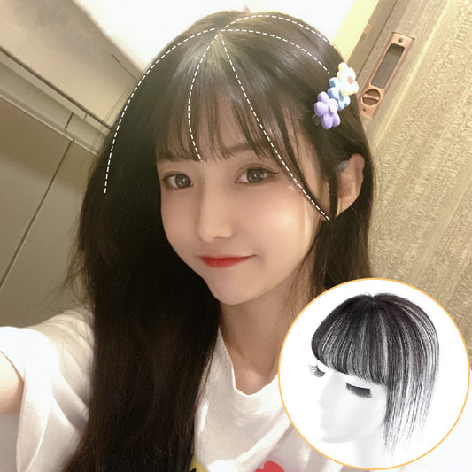 Women's Air Set Light Straight Small Natural Wig Bangs