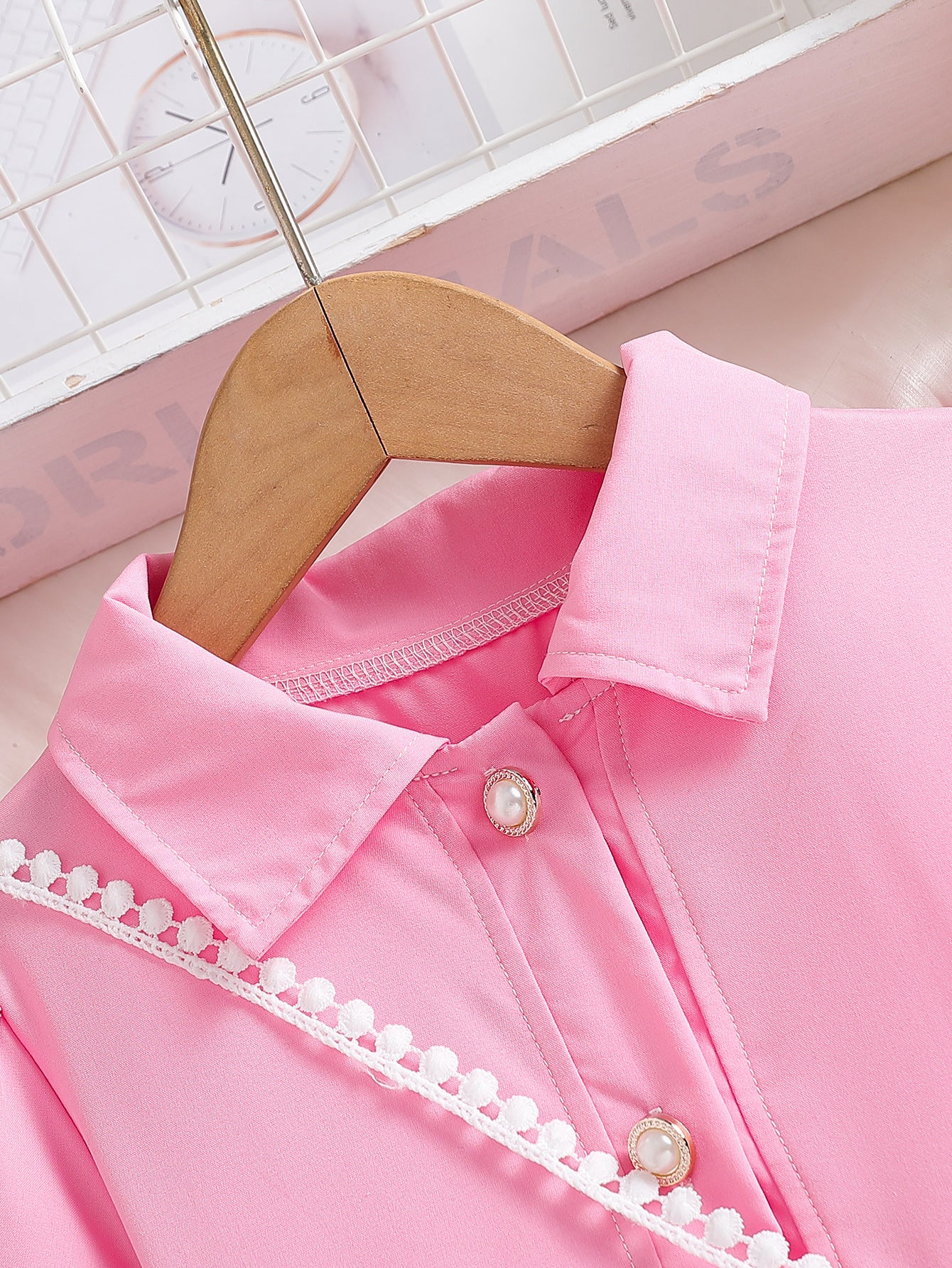 Children's Summer Trendy Preppy Style Little Cotton Puff Sleeve Princess Children's Dress