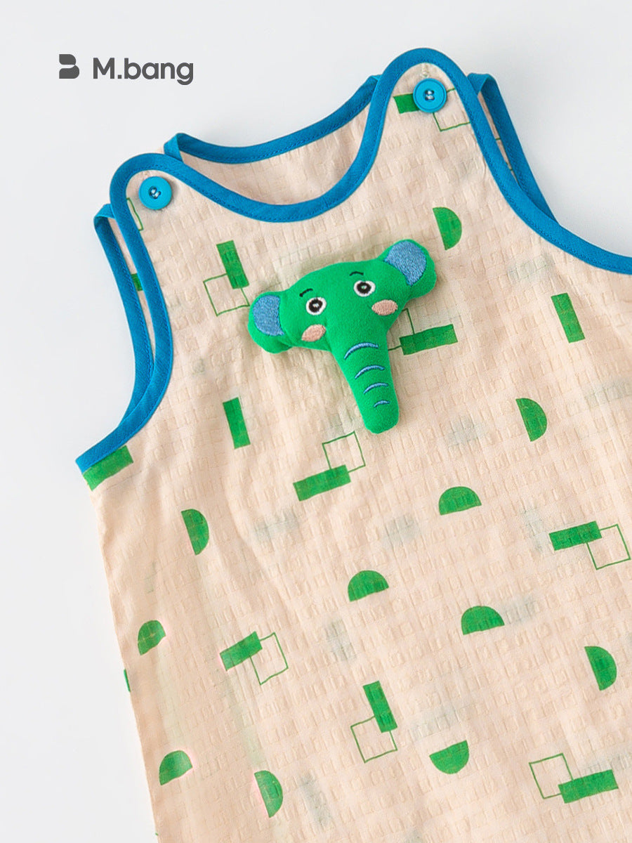 Children's Clothing Summer Clothes Thin Romper Sleeveless Jumpsuit, Climbing Suit