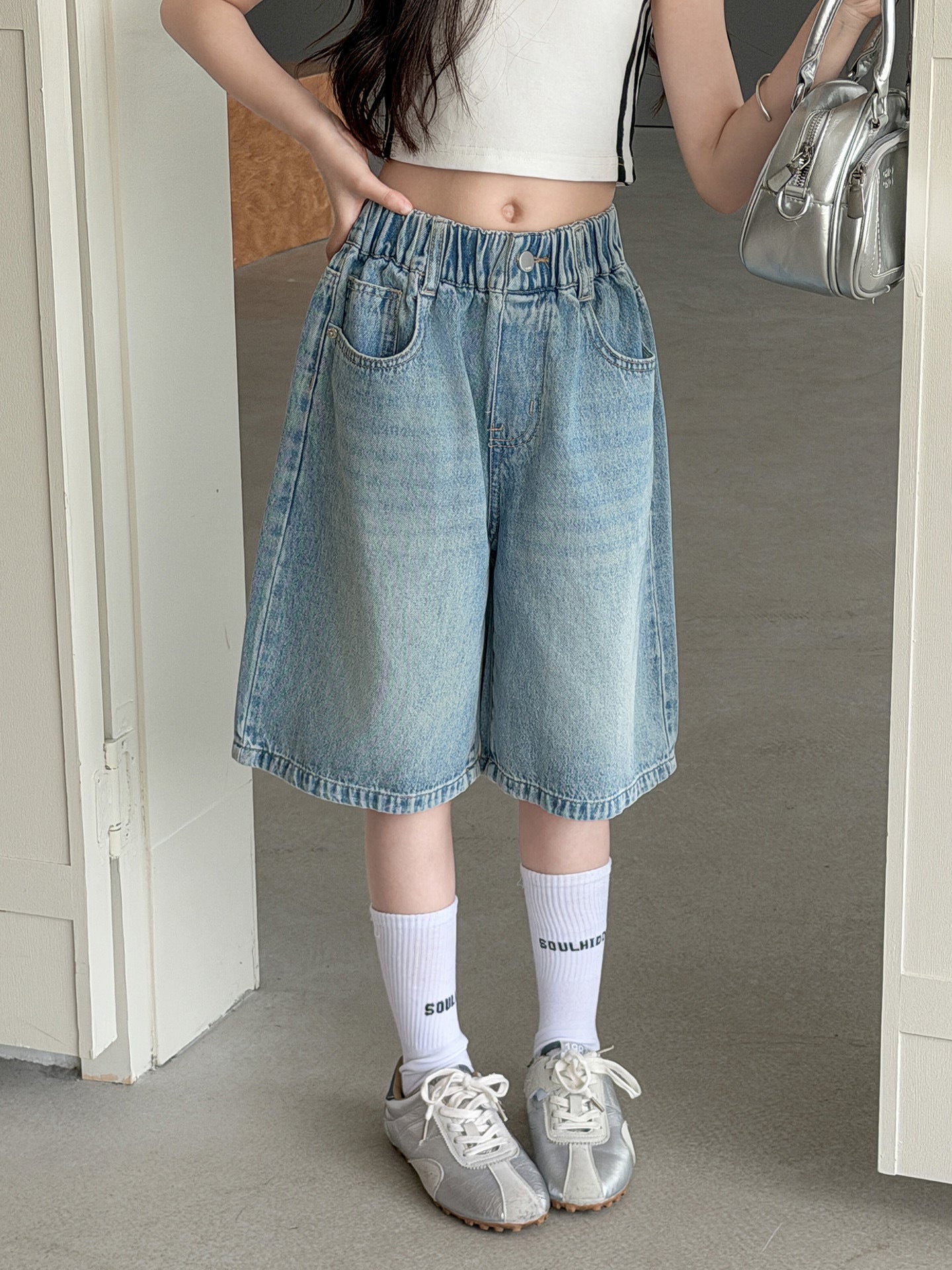 Children's Capri Jeans For Summer Wear Fashion Shorts Children's Pants