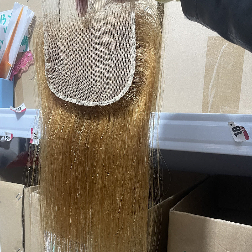 Graceful Glamorous Straight Human Lace Piece Real Hair Wig