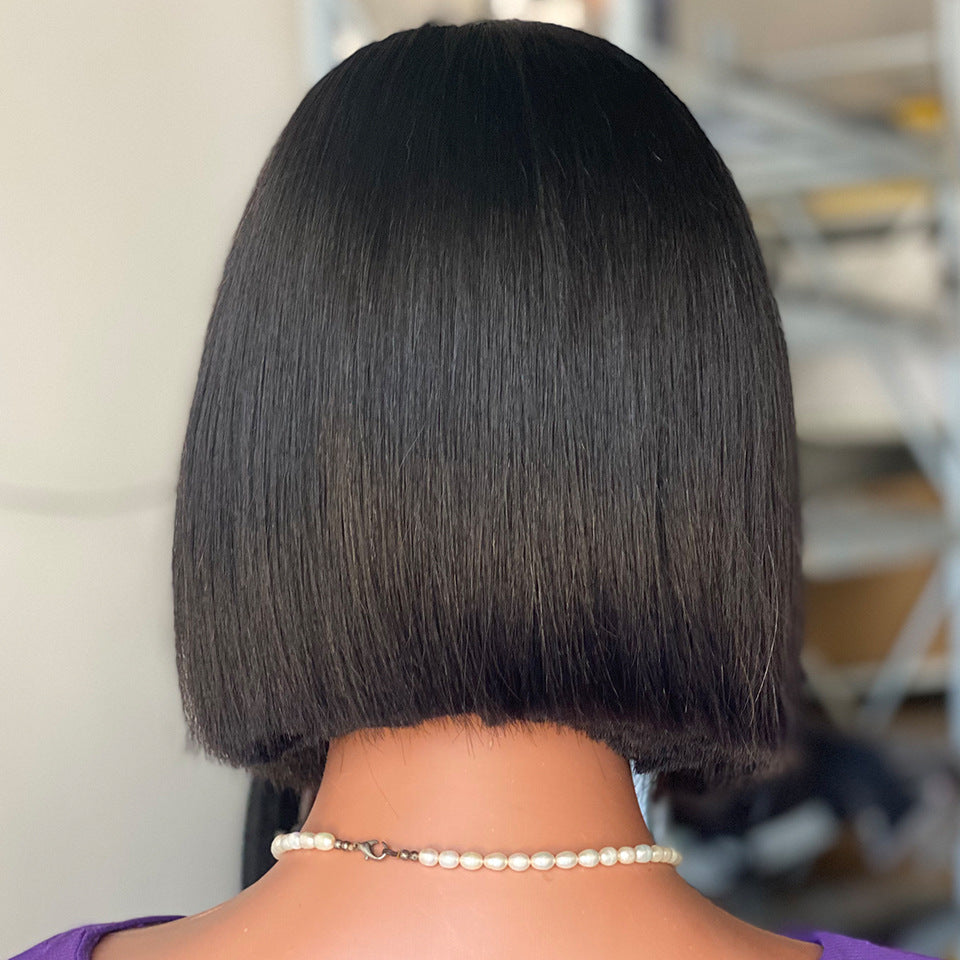 Comfortable Creative Beautiful Bone Straight Human Real Hair Wig