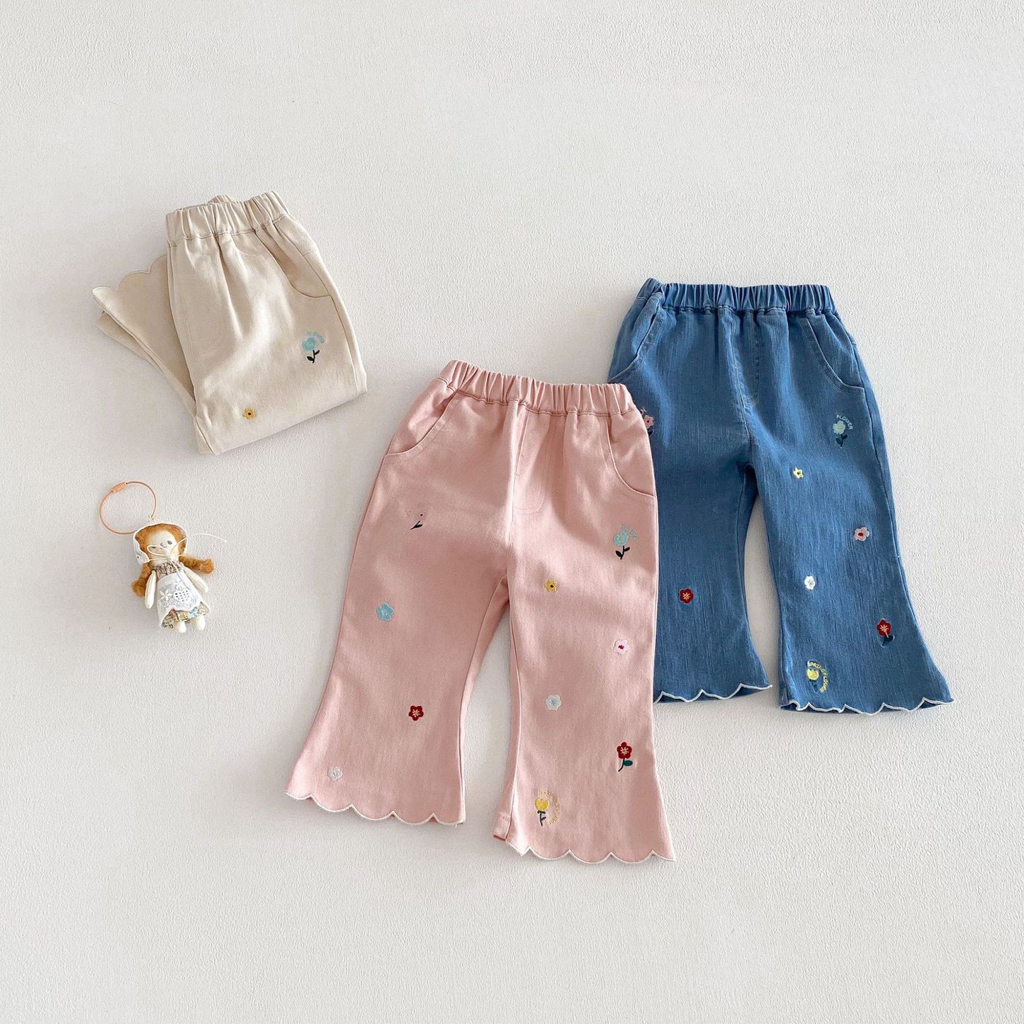 Children's Bell-bottom Spring Western Style Casual Fashion Children's Pants