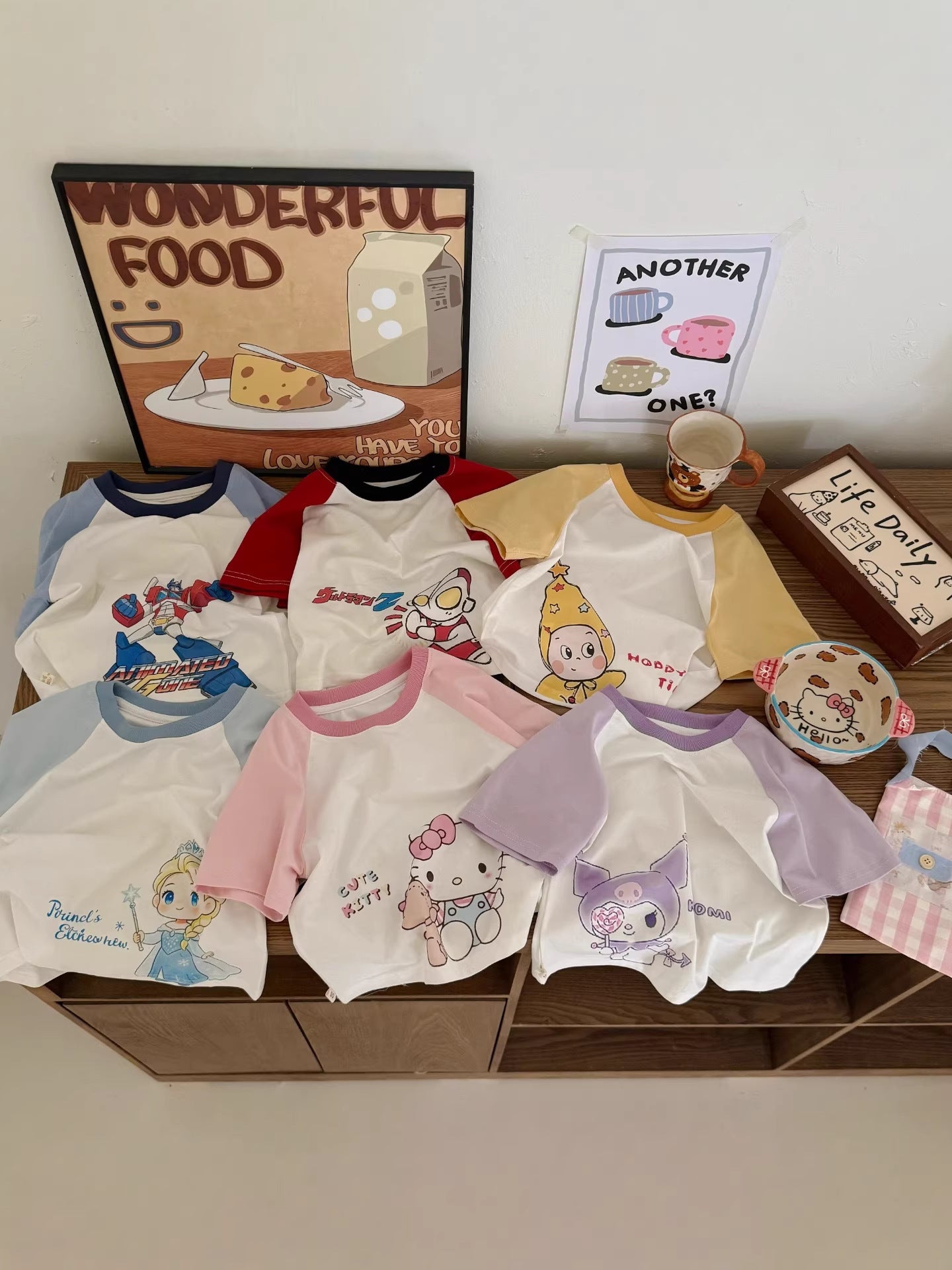 Children's Roll Class Short Sleeve Summer Boys Cartoon Uv Half Children's T-shirt