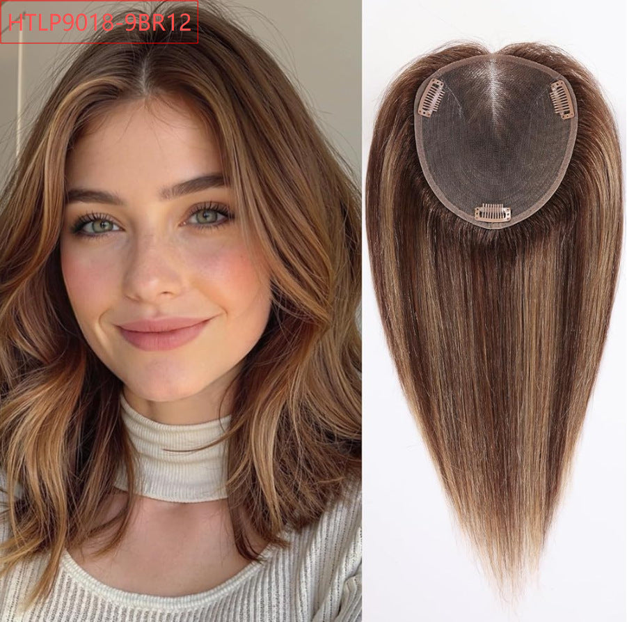 Mesh Bottom One-piece Invisible Seamless High Skull Top Wig