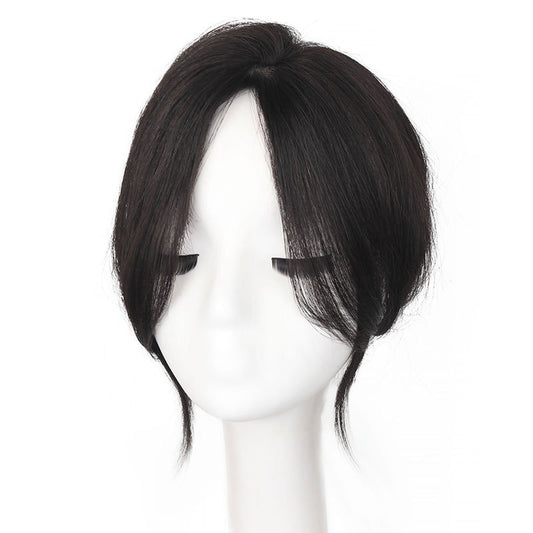 Gold Silk Set Full Real Human Hair Head Wig