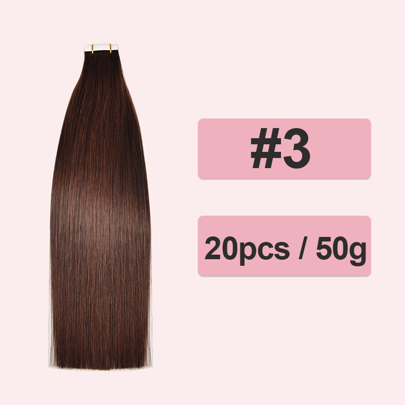 Comfortable Popular Extension Full Human Film Real Hair Wig