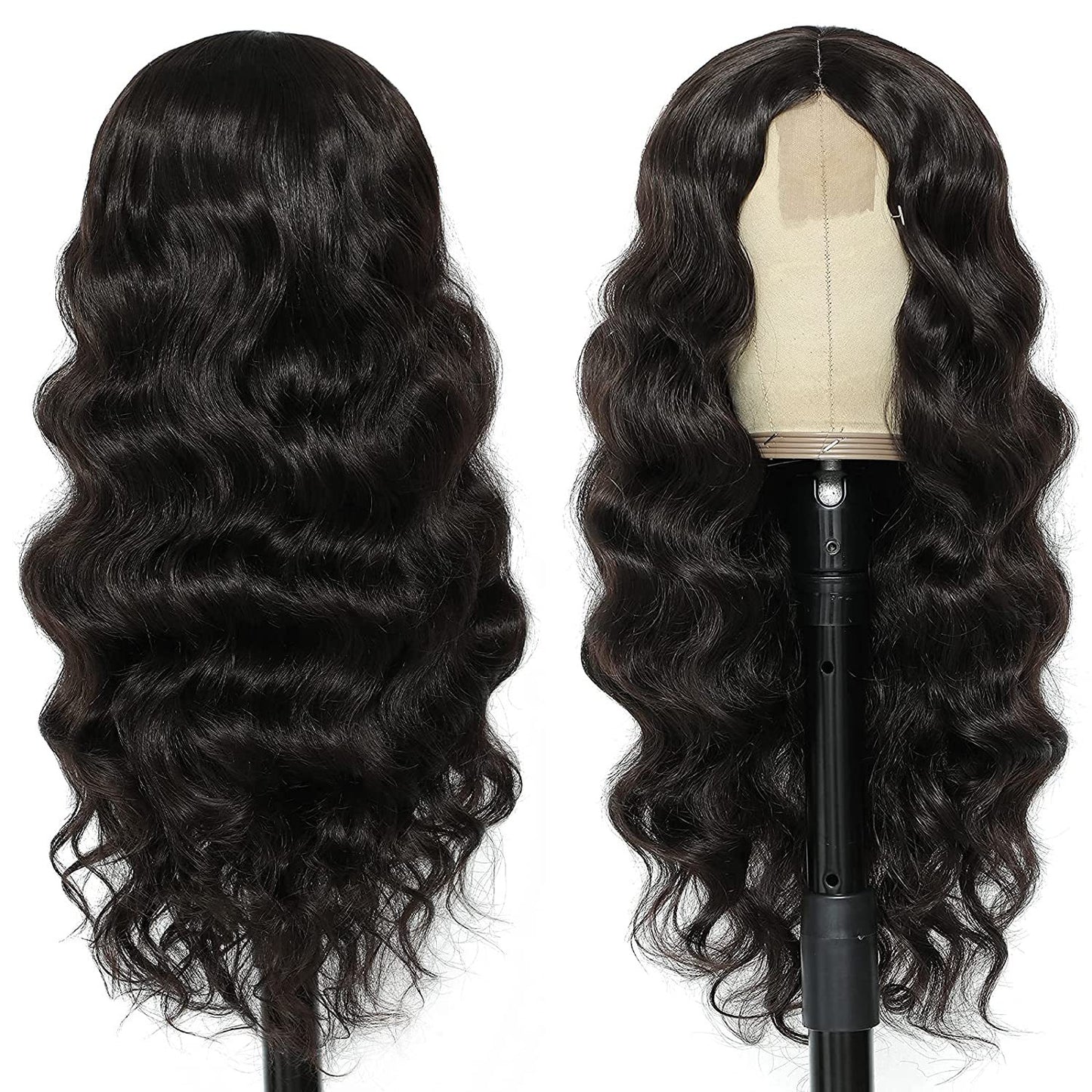 Women's Chemical Fiber Small Lace Headgear Big Wave Wig Long Curls
