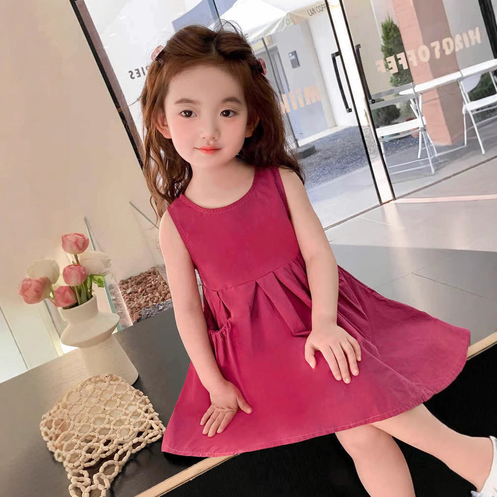 Children's Summer Trendy Thin Cotton For Princess Skirt Children's Dress