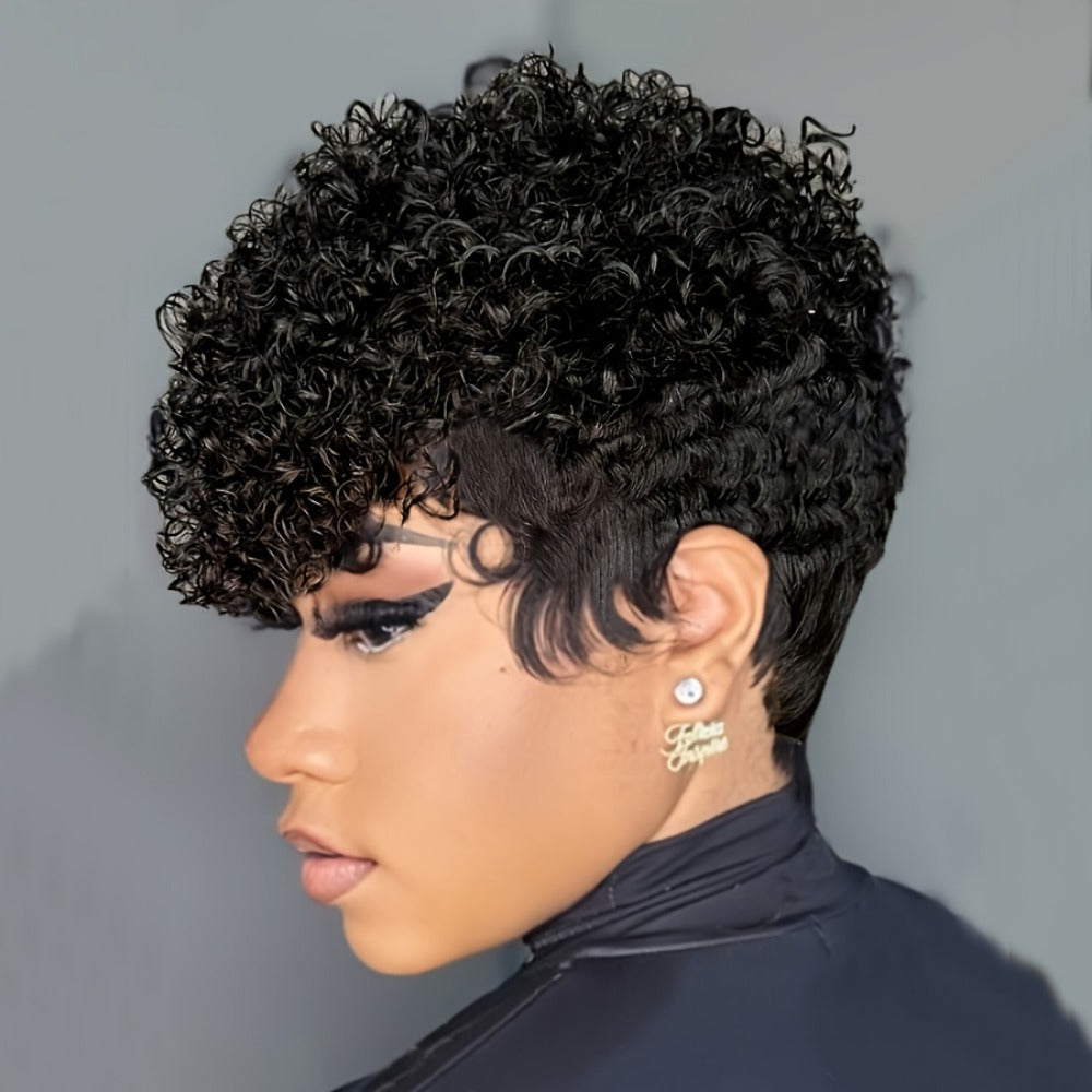 Charming Unique Human Set Full Mechanism Real Hair Wig