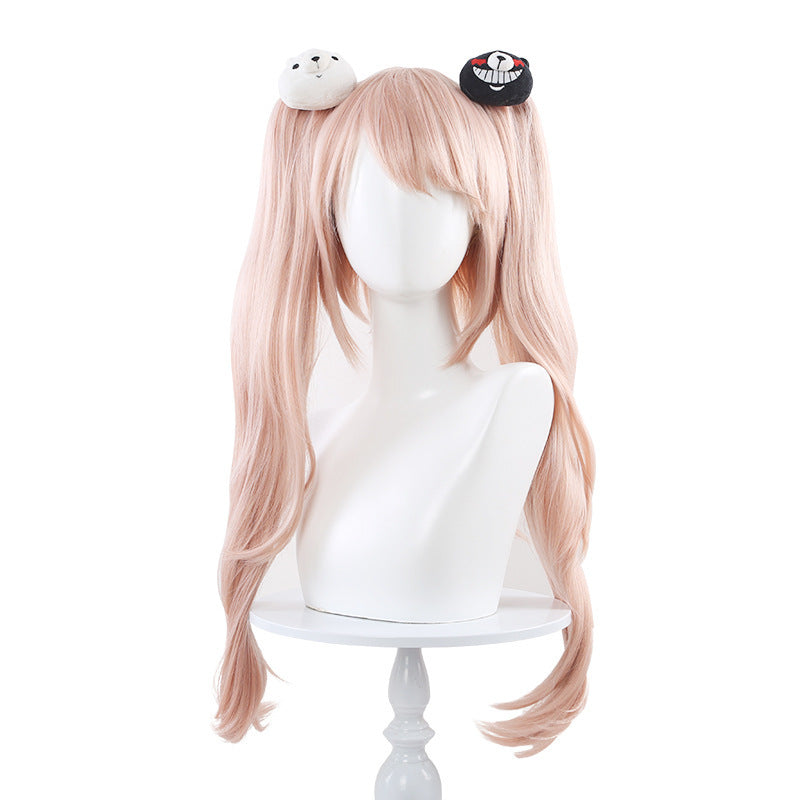 Bullet Wheel Broken Shield Double Tiger Mouth Clip Ponytail Cos Wig