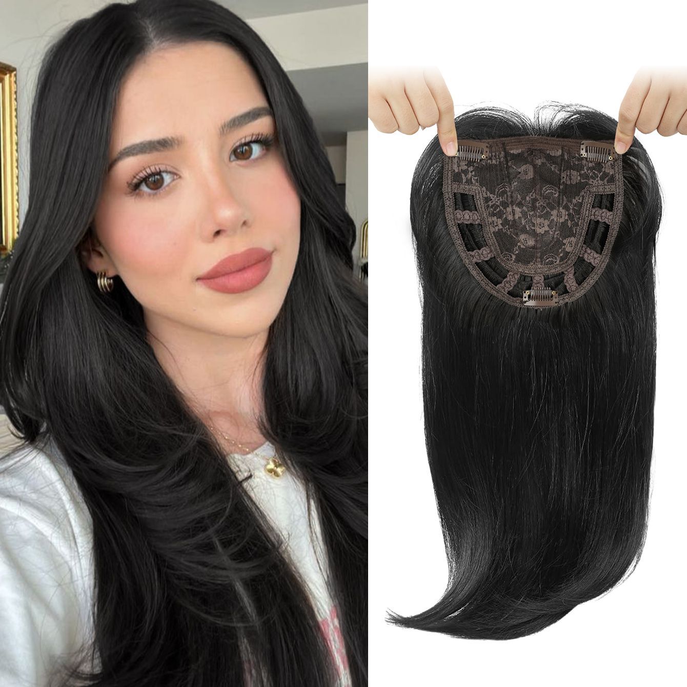 Hair Supplementing Piece Covering Gray Female Other Wig
