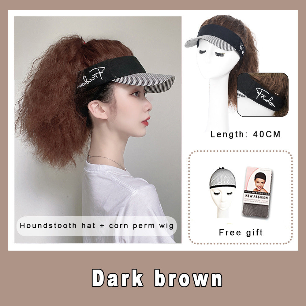 Women's Wool Curly Hair Chemical Fiber Baseball Other Wig