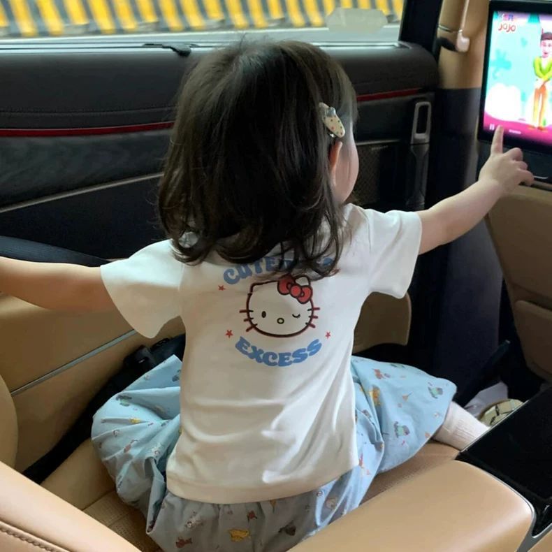 Top Cute Cartoon Cat Casual Doll Children's T-shirt