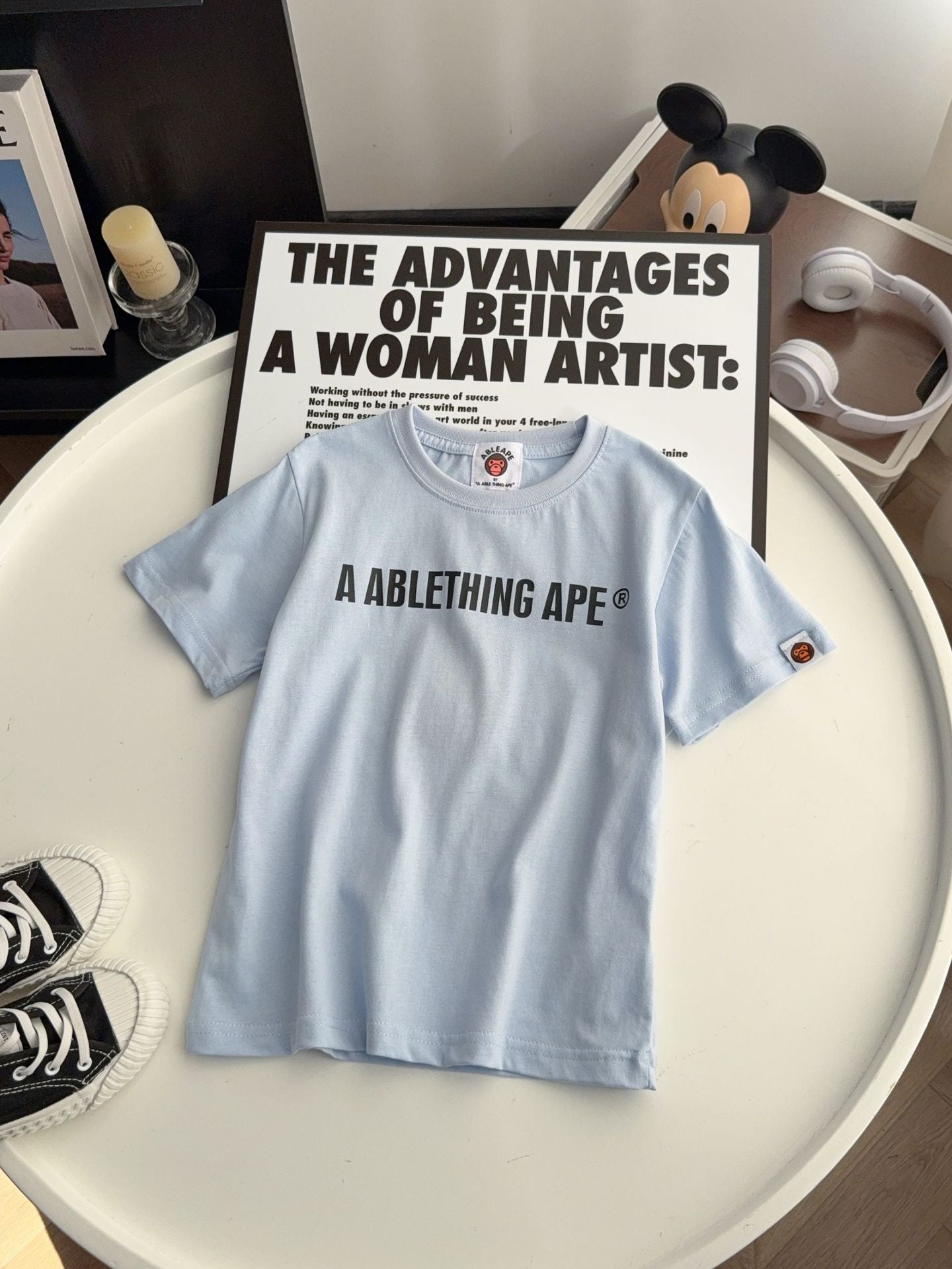 Children's Casual Summer Letter Print Trendy Loose Children's T-shirt