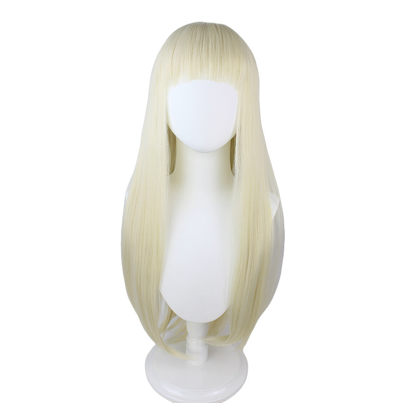 Mad Gambler Second Yellow Spring Milky Long Cos Wig