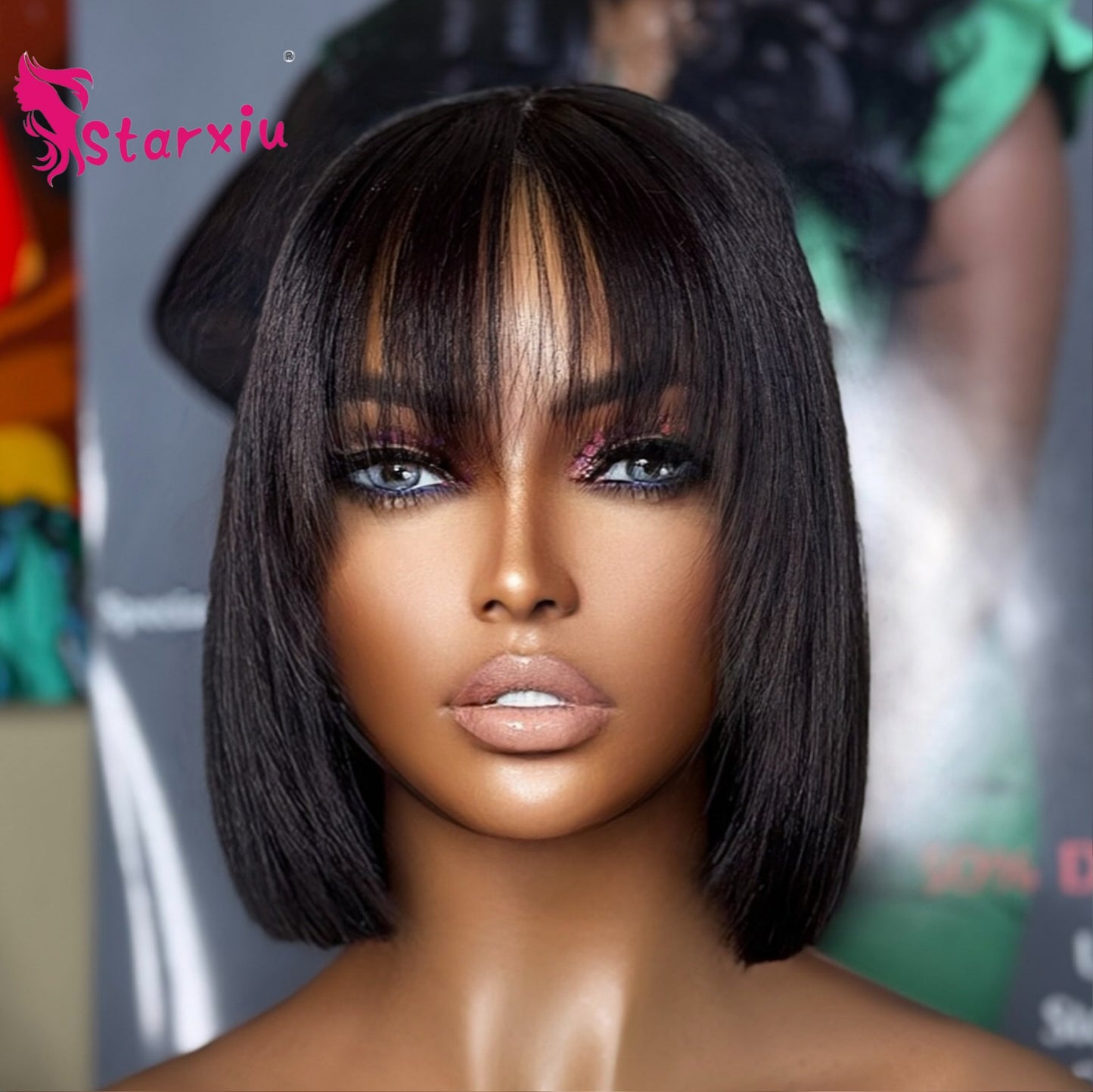 Innovative Beautiful Stylish Human Bangs Lace Real Hair Wig