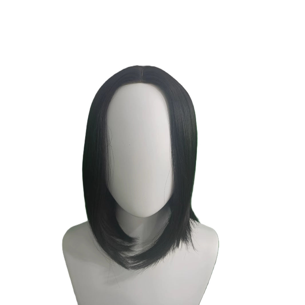 Mid-length Full Top Collarbone Length Haircut Long Straight Wig