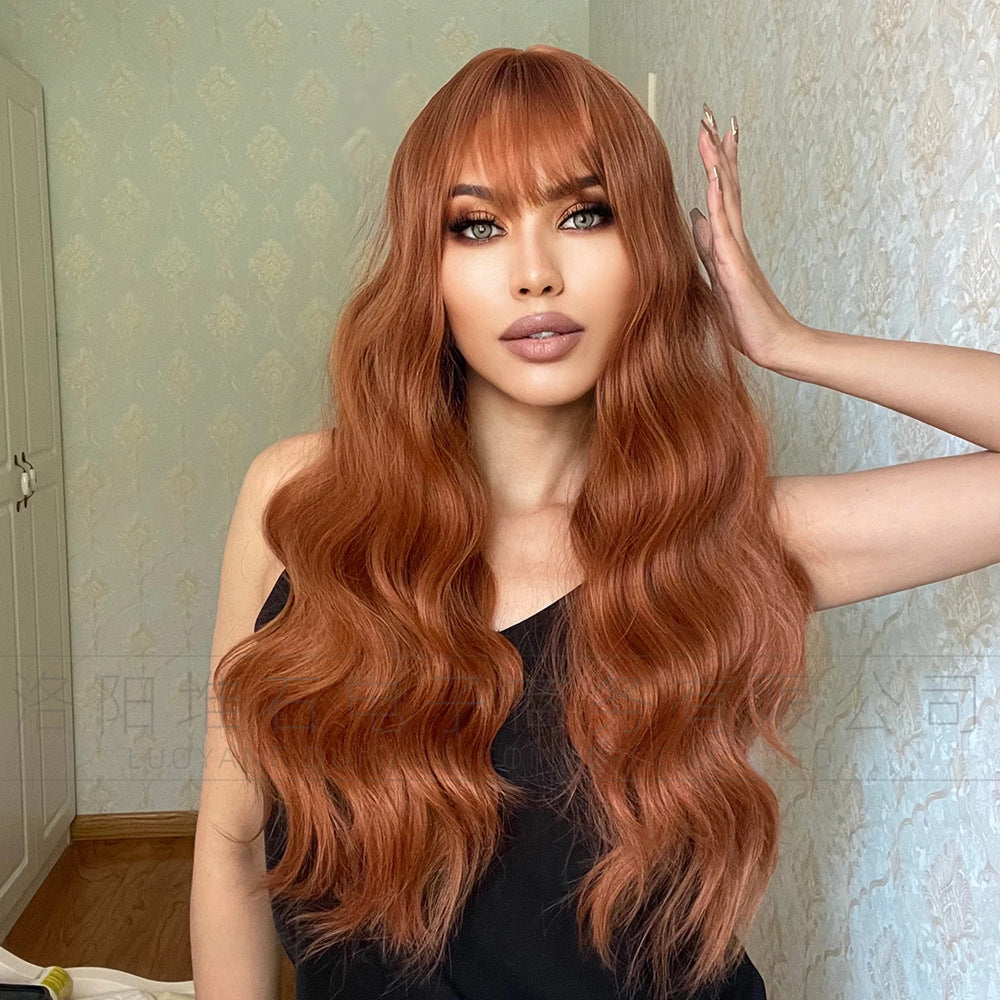 Women's Natural Fluffy Big Wave Curly Hair Wig Long Curls