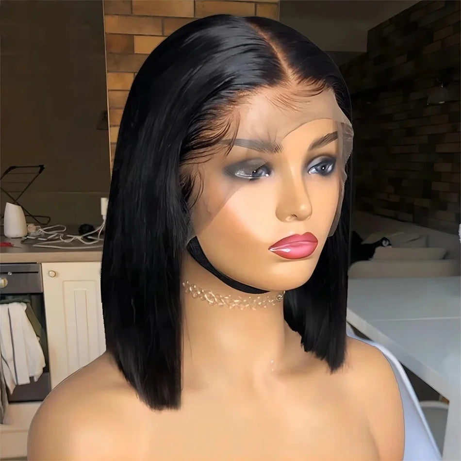 Graceful Indian Straight Bob Original Human Real Hair Wig
